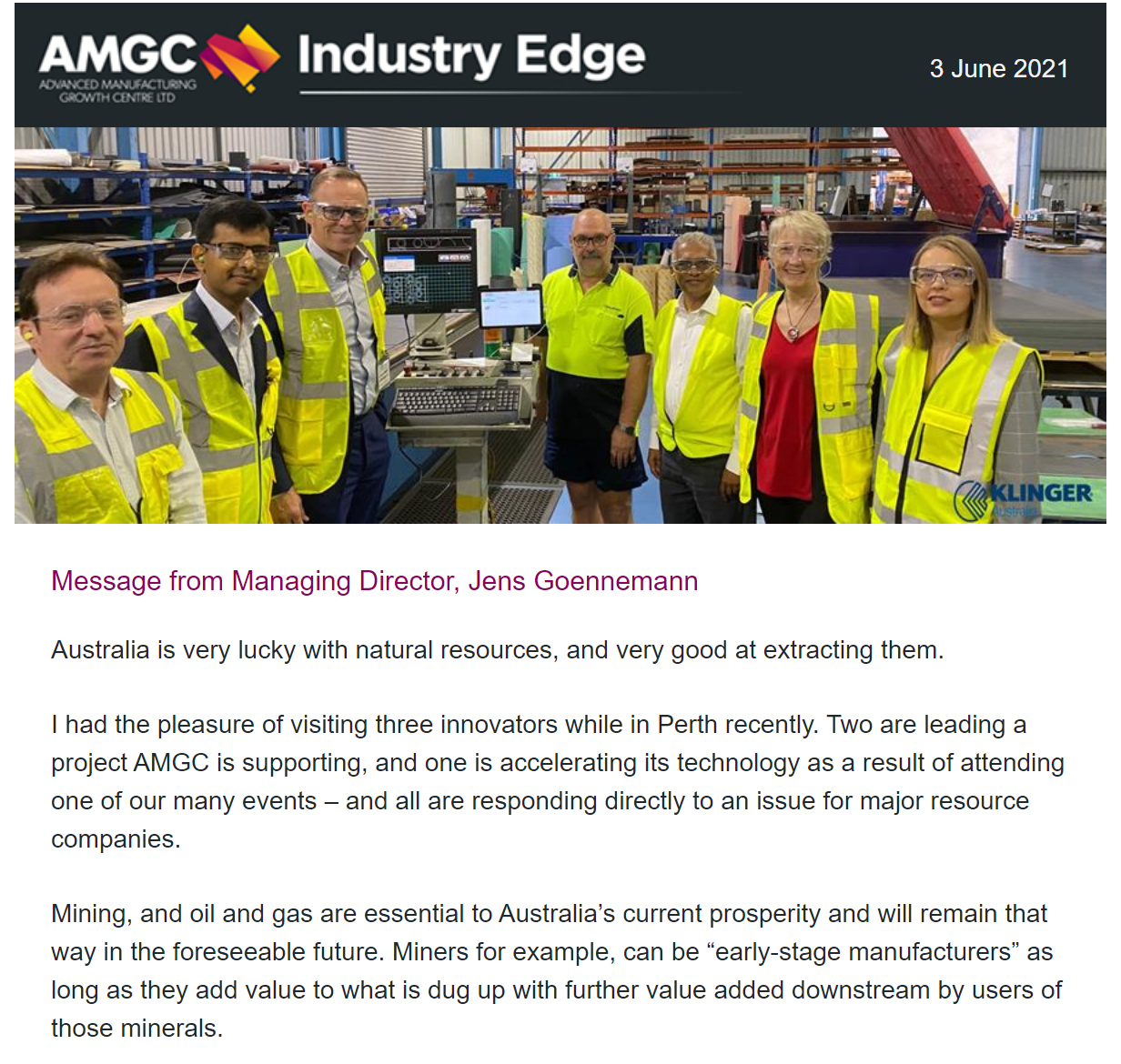 Industry Edge – April 2020